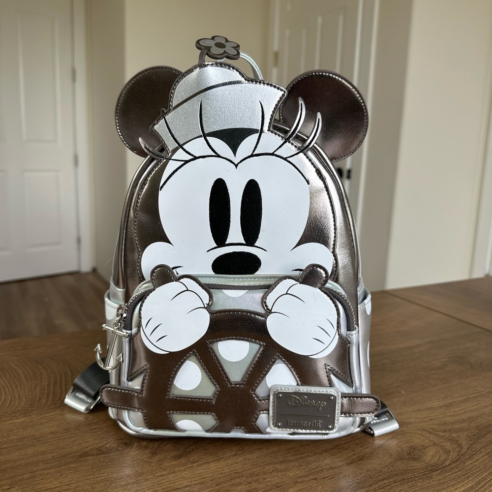 Loungefly D23 Limited Edition Steambaot Willie Minnie Mouse Mini Backpack